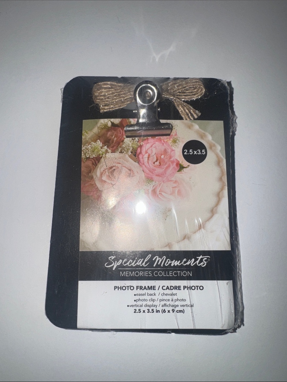 Mini Clipboard Photo Frame 2.5x3.5 – Rustic Black Clip Frame